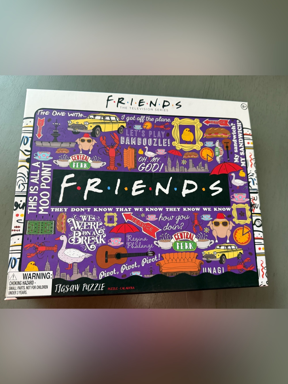 FRIENDS Jigsaw Puzzle 1,000 Piece Quotes Television Series 24x30 NEW!